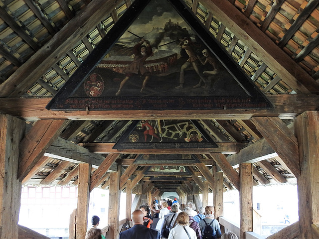 Giebel der Spreuerbrücke in Luzern