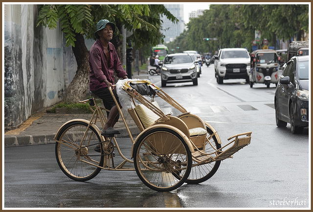 Rickshaw in Phnom Penh