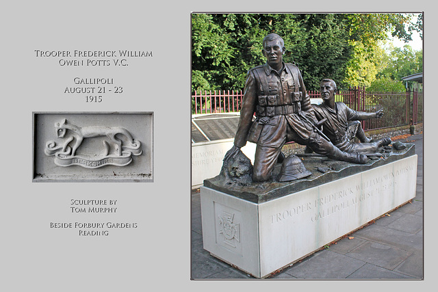 Frederick Potts VC memorial - Reading - 10 10 2019