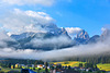 Blick am Morgen in die Dolomtien