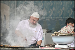 Tashkent market. Food stall