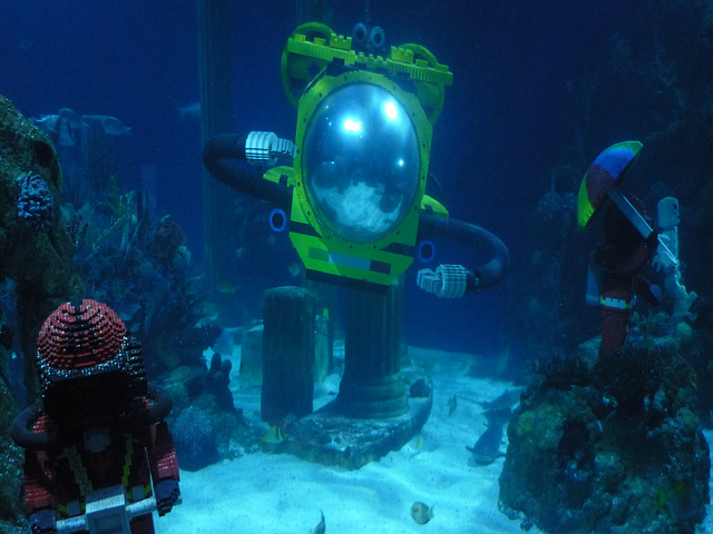 Lego Under-water Sculptures