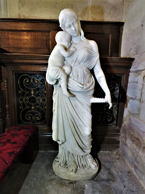 kedleston church derbs; random c19 mother and child,perhaps an escapee from the house