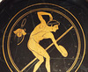 Detail of a Kylix by Onesimos with a Discus Thrower in the Boston Museum of Fine Arts, January 2018
