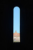 Italy, Chapel of San Galgano through the Embrasure Window of the Abbey of San Galgano