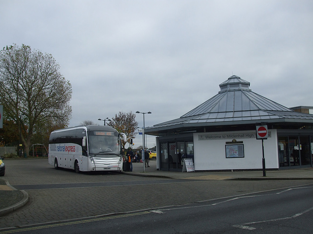 DSCF0302 Whippet Coaches (National Express contractor) NX09 (BX15 AHX) in Mildenhall - 14 Nov 2017