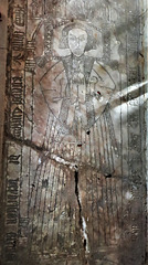 kedleston church derbs, c16 incised tomb slab of william curzon +1547