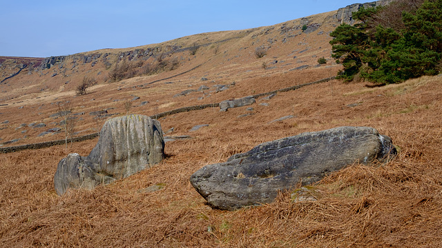 Rocks below Stanage Edge