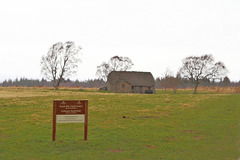 Culloden Battlefield on a wet gusty afternoon