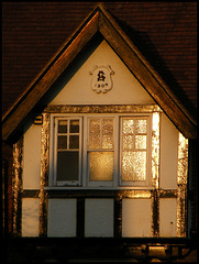sunlight on an Oxford gable