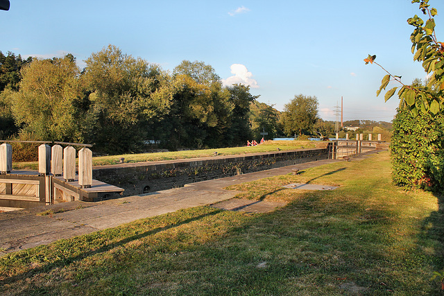 Schleusenkammer der Horster Ruhrschleuse (Essen-Burgaltendorf) / 25.09.2016