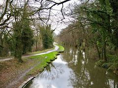Birmingham and Fazeley Canal from Hopwas Wood Bridge