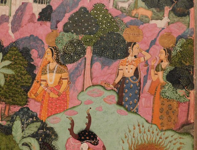 Detail of Demons Fighting over an Animal Limb in the Metropolitan Museum of Art, September 2019