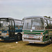 Delaine 107 (YPD 107Y) and Dews UFX 360L at the British Bus Day Rally, near Norwich – 10 Sep 1989 (101-8)