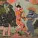 Detail of Demons Fighting over an Animal Limb in the Metropolitan Museum of Art, September 2019