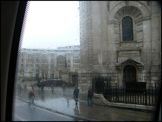 rainy day at St Paul's