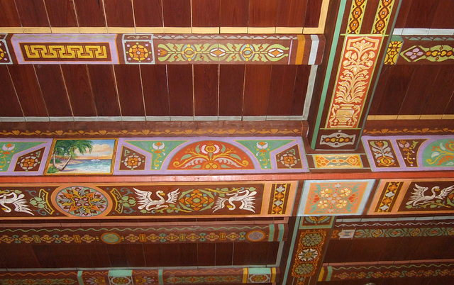 Beautiful Folk Art Ceiling