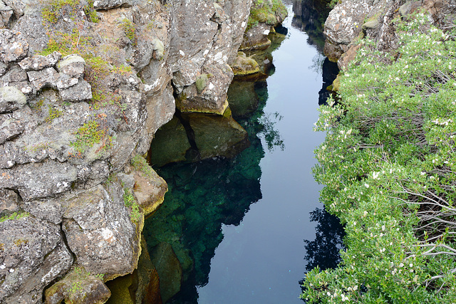 Iceland, Thingvellir National Park,  America Left and Eurasia Right