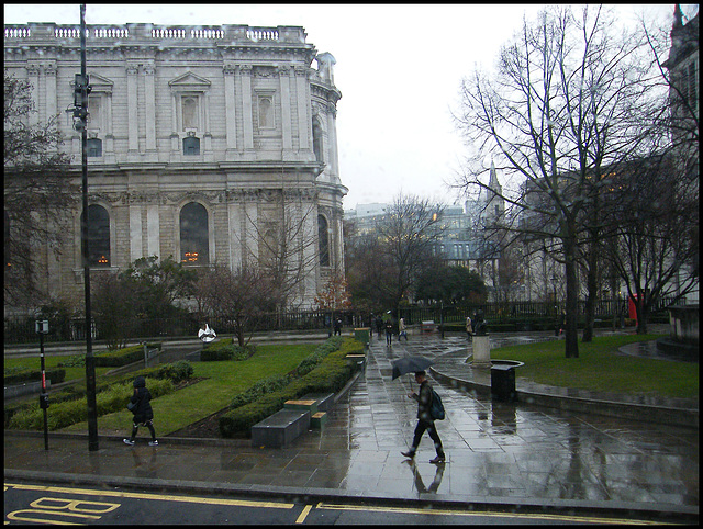 rain at St Paul's