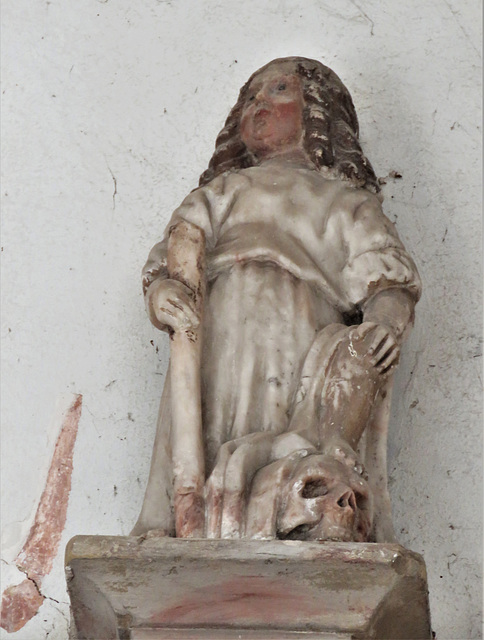 kedleston church derbs ;  c17 tomb of sir john curzon +1686, erected 1664 by richard hall