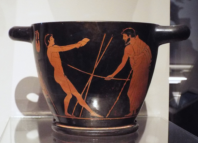 Skyphos with a Jumper by the Brygos Painter in the Boston Museum of Fine Arts, January 2018