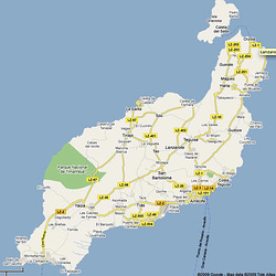 Lanzarote Map Lanzarote Map