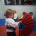 Fighting fan beginner, age three