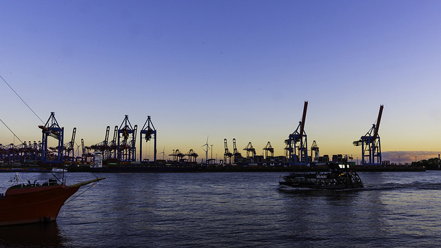 Goldene Stunde am Elbstrand bei Oevelgönne (© Buelipix)