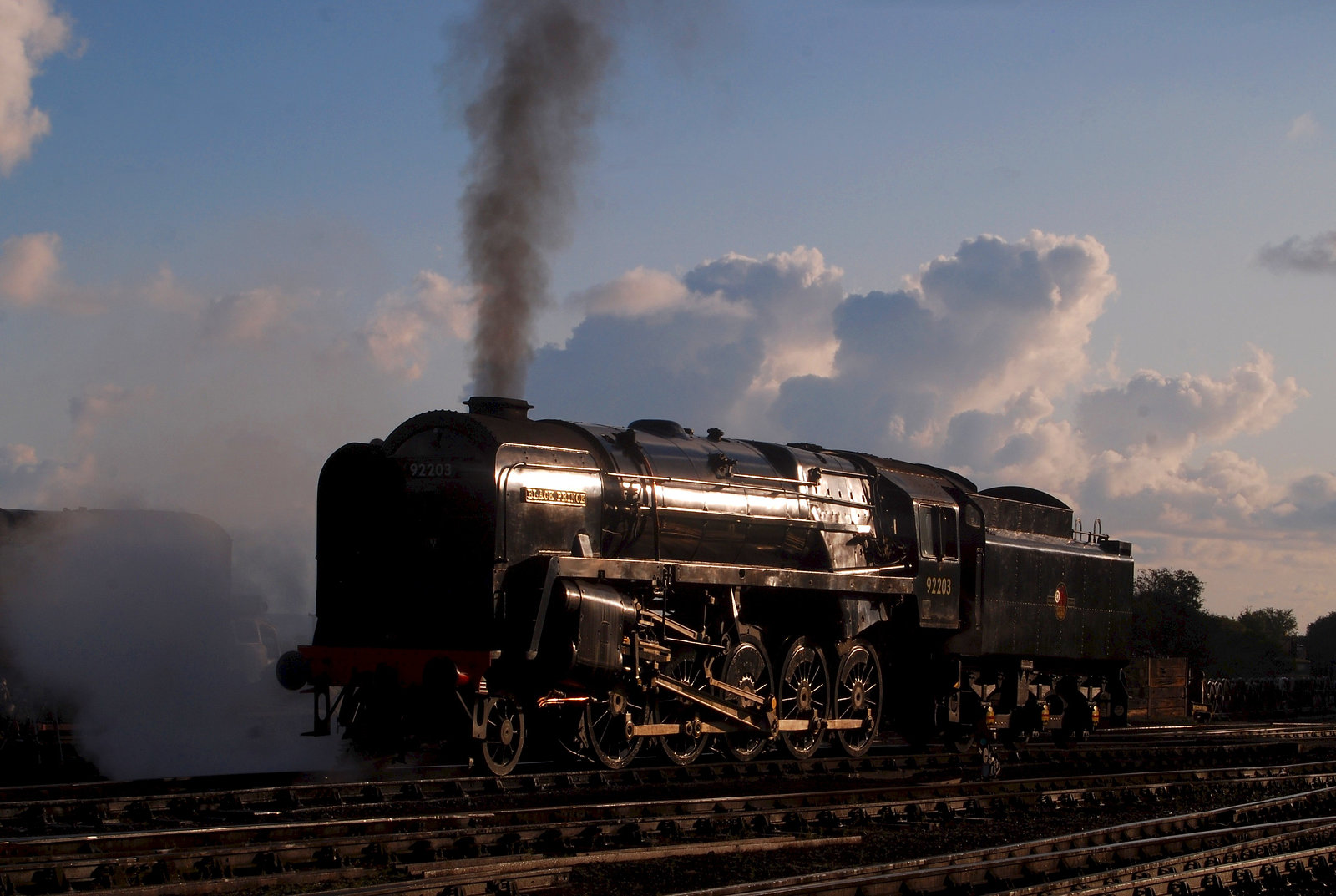 9F #92203 'Black Prince' in Weybourne yard