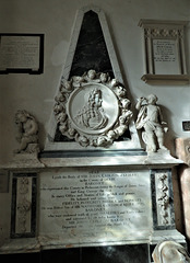 kedleston church derbs; c18 tomb of sir john curzon +1727, attrib to edward hurst