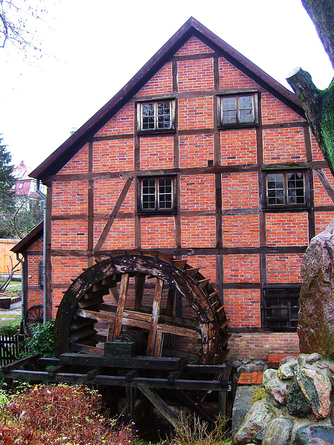 Museale Wassermühle in Schwerin