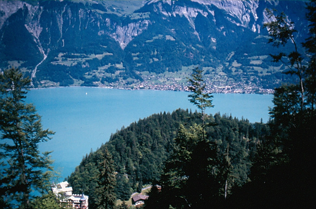 The last stop--for the giesbachfalls--the Brienzersee