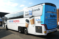 Ambassador Travel (National Express contractor) 306 (BV72 XGK) in Mildenhall - 20 Mar 2025 (P1200698)