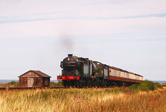 N2 #1744 and B12  #8572 approach Weybourne.