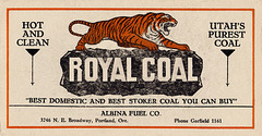 Royal Coal/Albina Fuel Co. Card, c1930