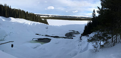 Tännforsen - frozen waterfall