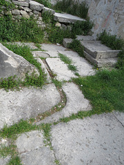 Salona, grands thermes : évacuation d'eau.