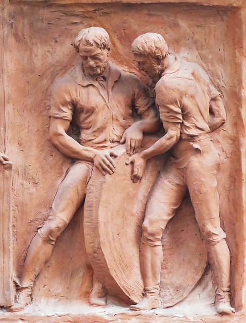 cutlers' hall, london, c19  hall,1886-7 by t.tayler smith, with terracotta frieze by creswick, a ruskin protege