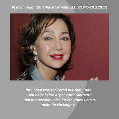 In memoriam Christine Kaufmann