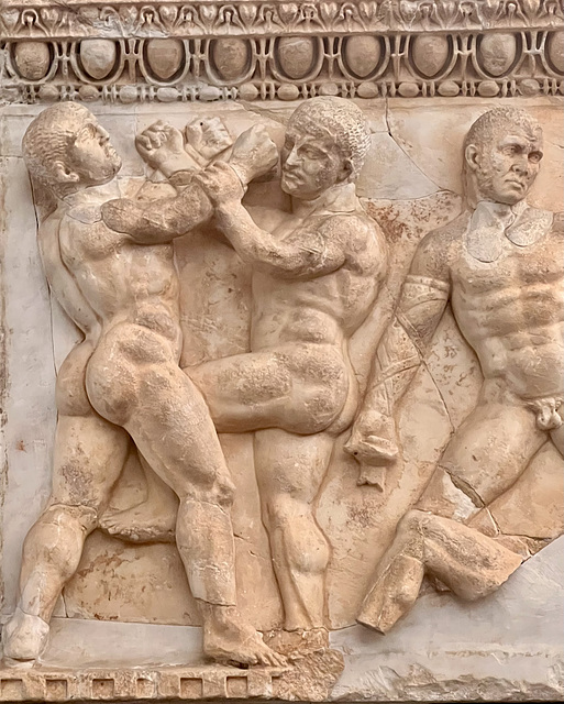 Vatican 2025 – Two athletes practice the pankration