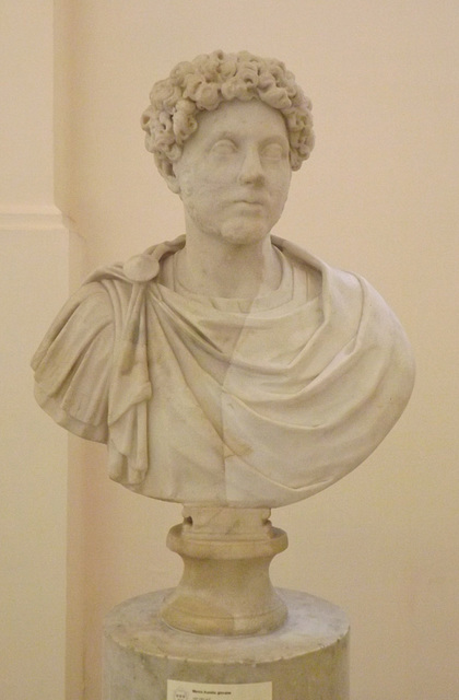Portrait of a Young Marcus Aurelius in the Naples Archaeological Museum, July 2012