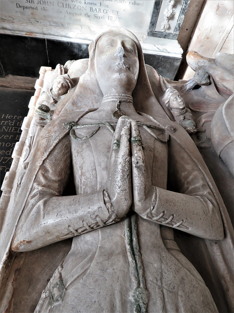 kedleston church derbs ; c15 tomb of  sir john curzon +1456