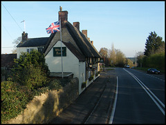 flag at the White Hart