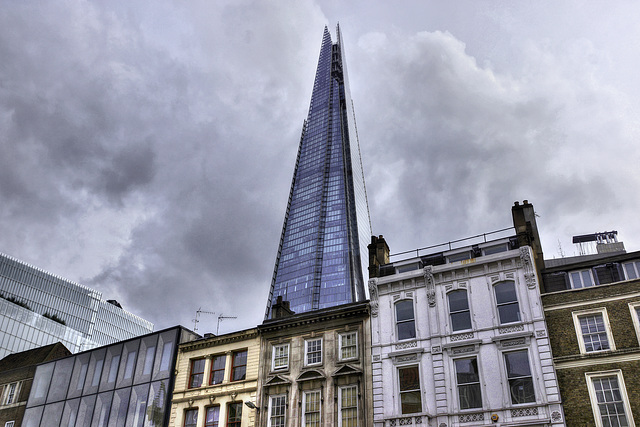 The Shard – Viewed from the corner of Borough High Street and Southwark Street, London, England