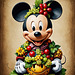 Mickey , à la manière d'Arcimboldo Mickey , à la manière d'Arcimboldo