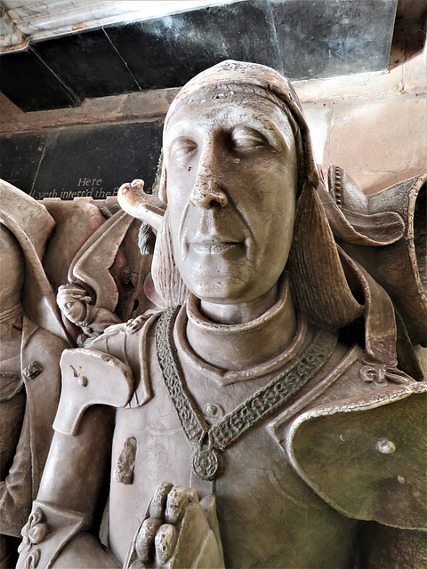 kedleston church derbs ; c15 tomb of  sir john curzon +1456