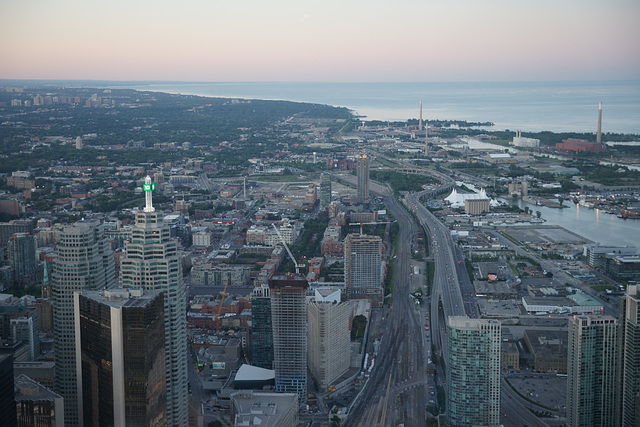 View Over Toronto At Dusk