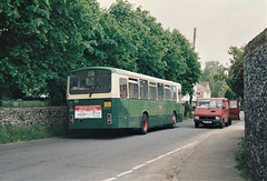 Ipswich Buses 121 (G121 VDX) in Barton Mills – 30 May 1994 (226-09)