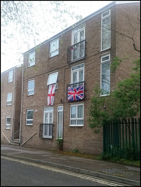 flags out in Jericho