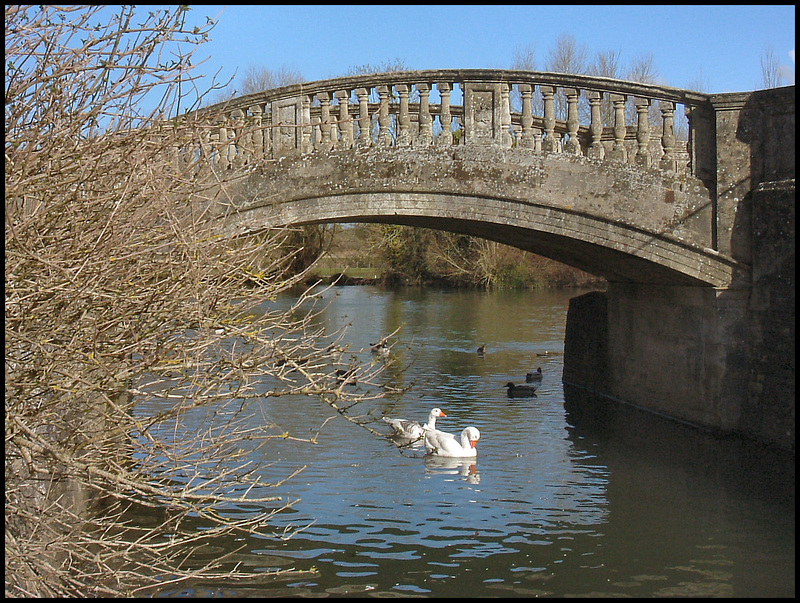 stone bridge at Iffley Lock